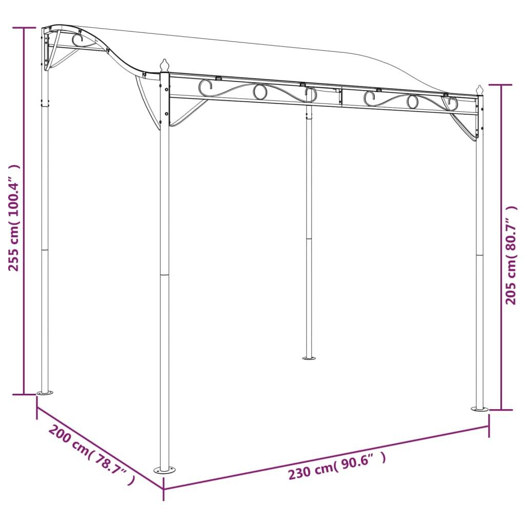 VidaXL Auvent tissu  