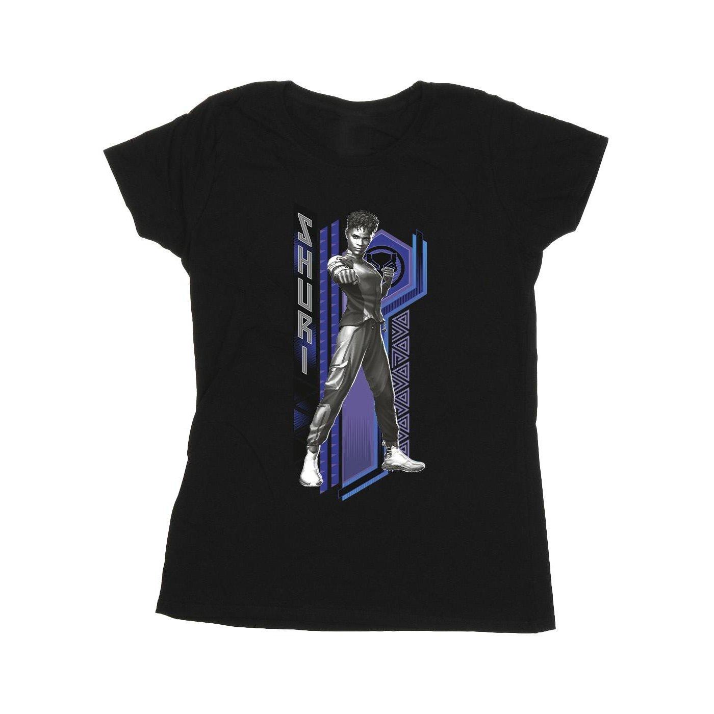 Image of Black Panther Wakanda Forever Shuri Pose Tshirt Damen Schwarz L
