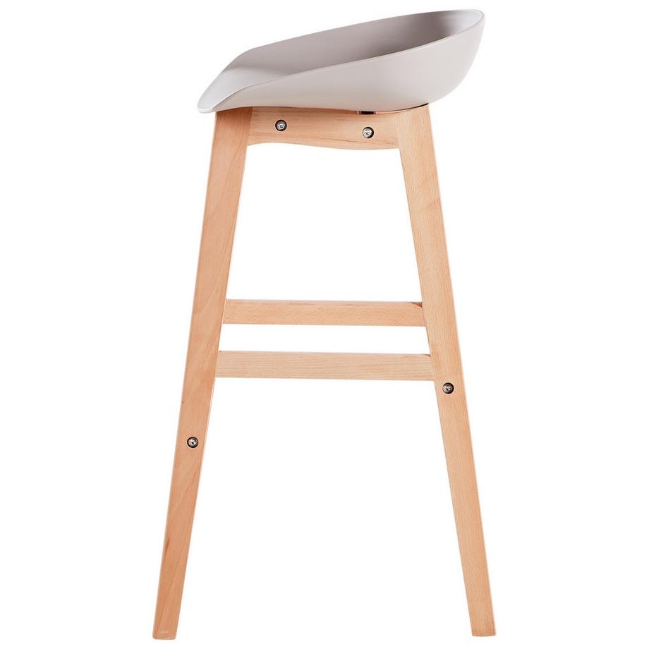 Beliani Set di 2 sedie alte en Polipropilene  MICCO  