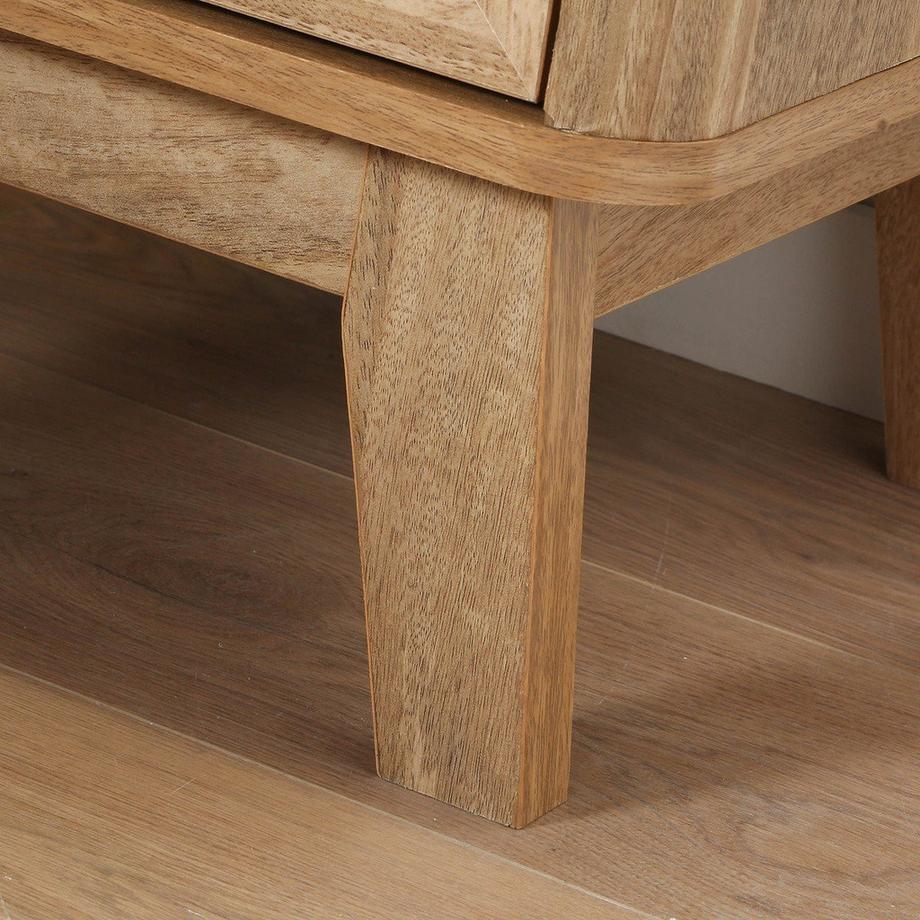 Calicosy Chevet 1 Tiroir Façade Rotin et 1 Niche  L39 cm - PALMO  