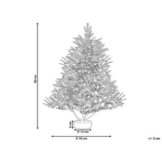 Beliani Sapin de Noël artificiel enneigé en Matière synthétique MALIGNE  
