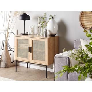 Beliani Sideboard mit 2 Türen aus Faserplatte Retro PASCO  