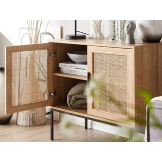 Beliani Sideboard mit 2 Türen aus Faserplatte Retro PASCO  