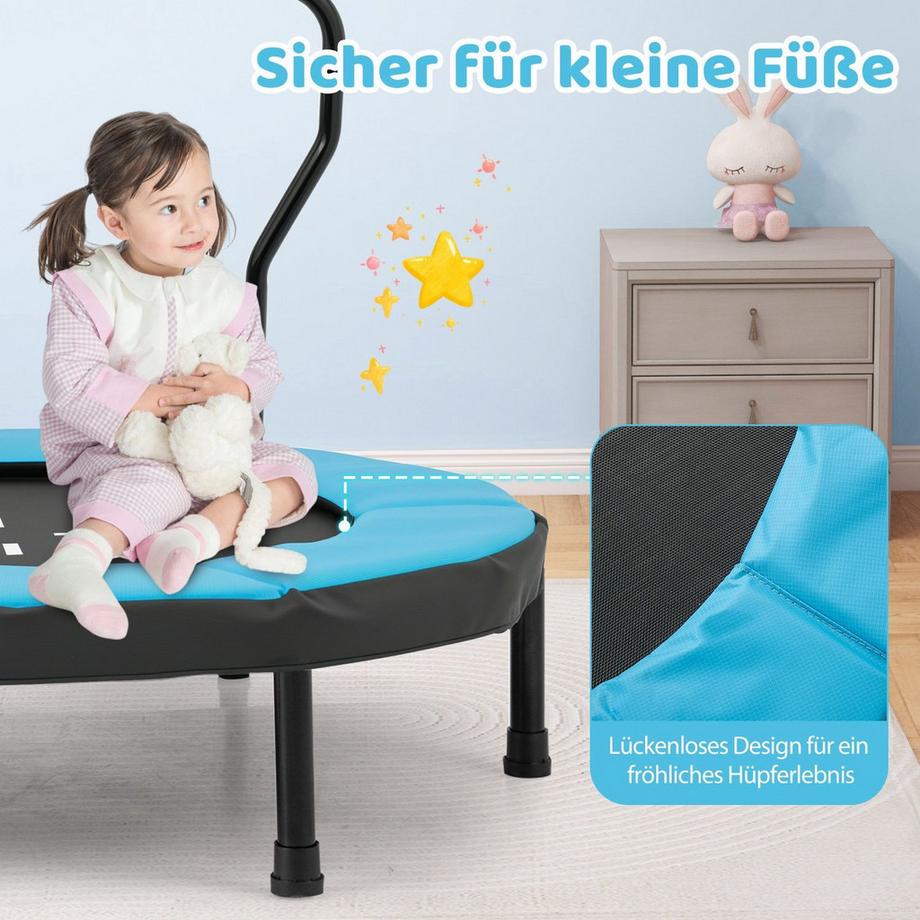 Northix Trampoline pour enfants avec poignée  