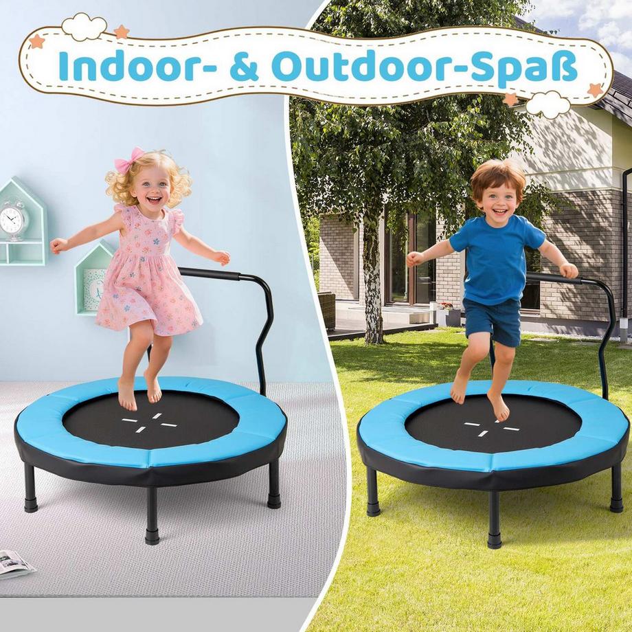 Northix Trampoline pour enfants avec poignée  