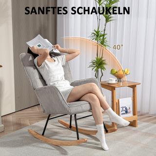 HOMCOM Fauteuil à bascule  