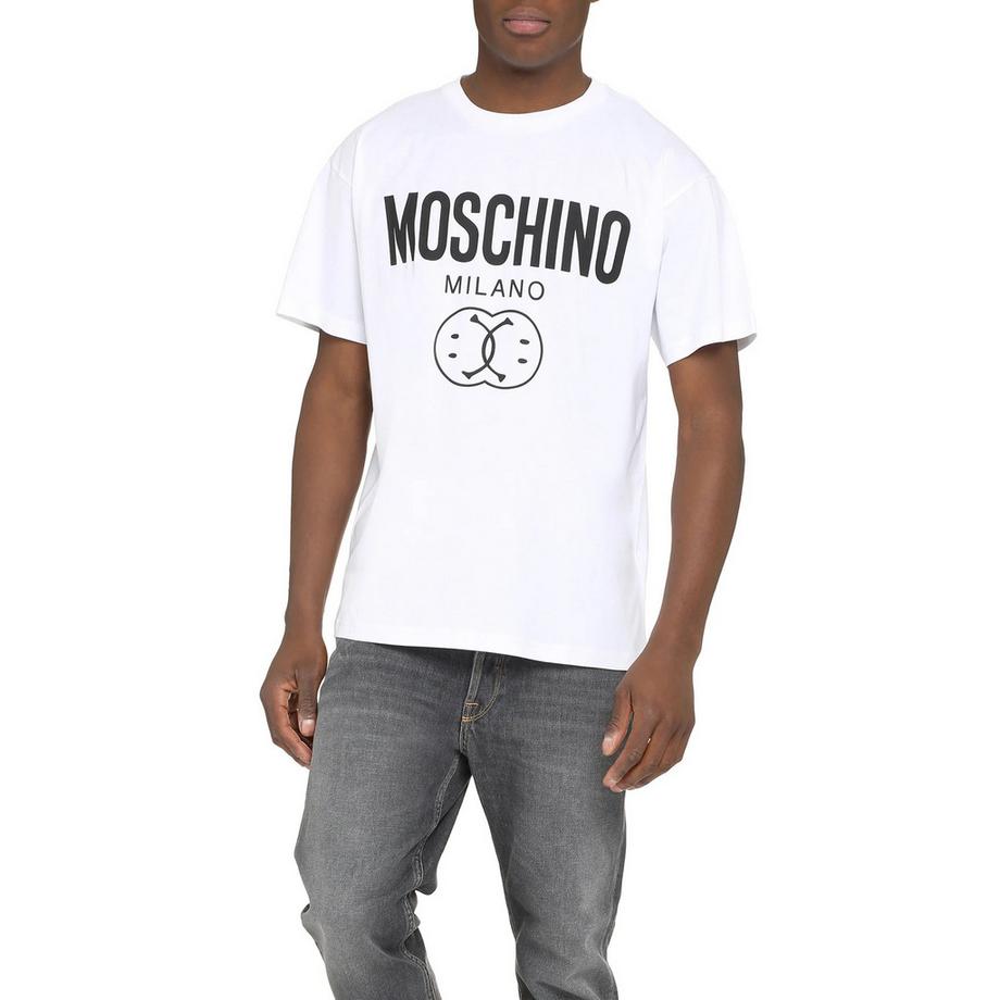 MOSCHINO Bedrucktes Rundhals T-Shirt  