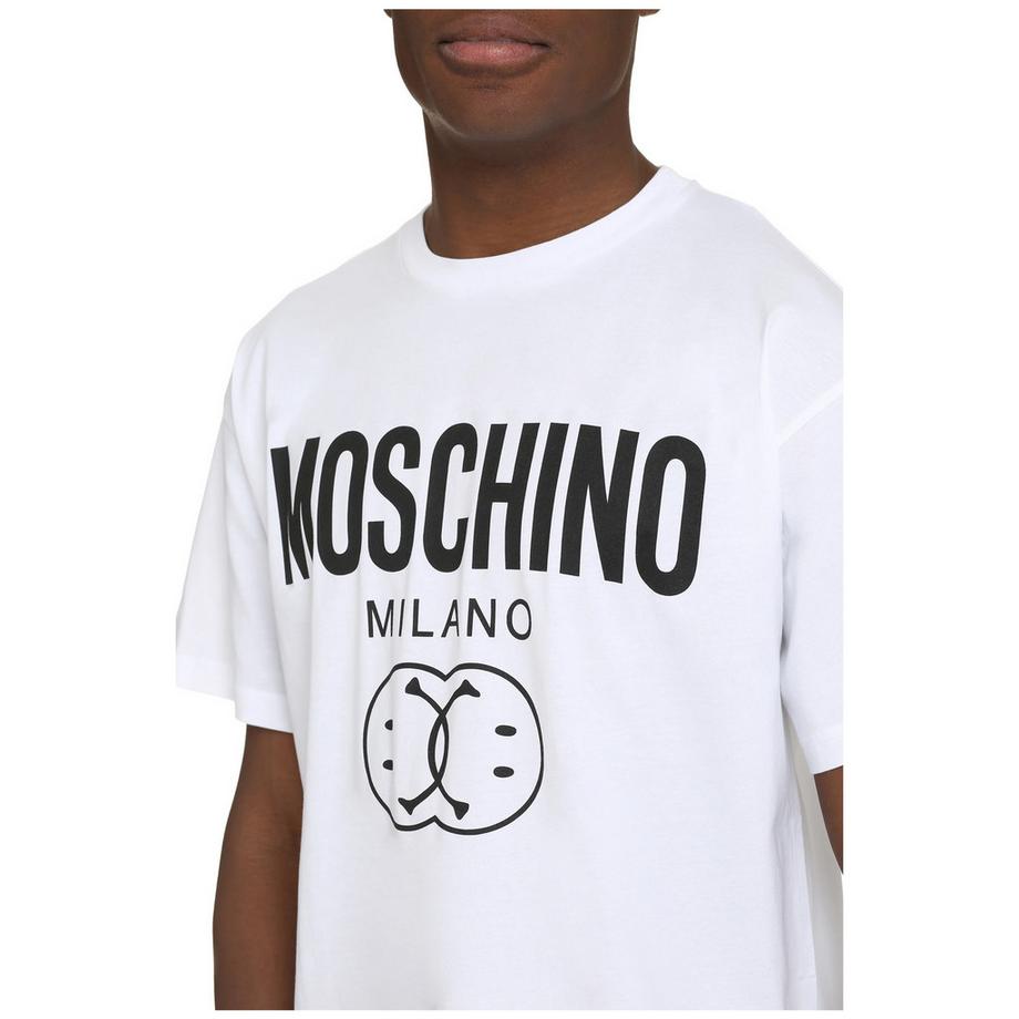 MOSCHINO Bedrucktes Rundhals T-Shirt  
