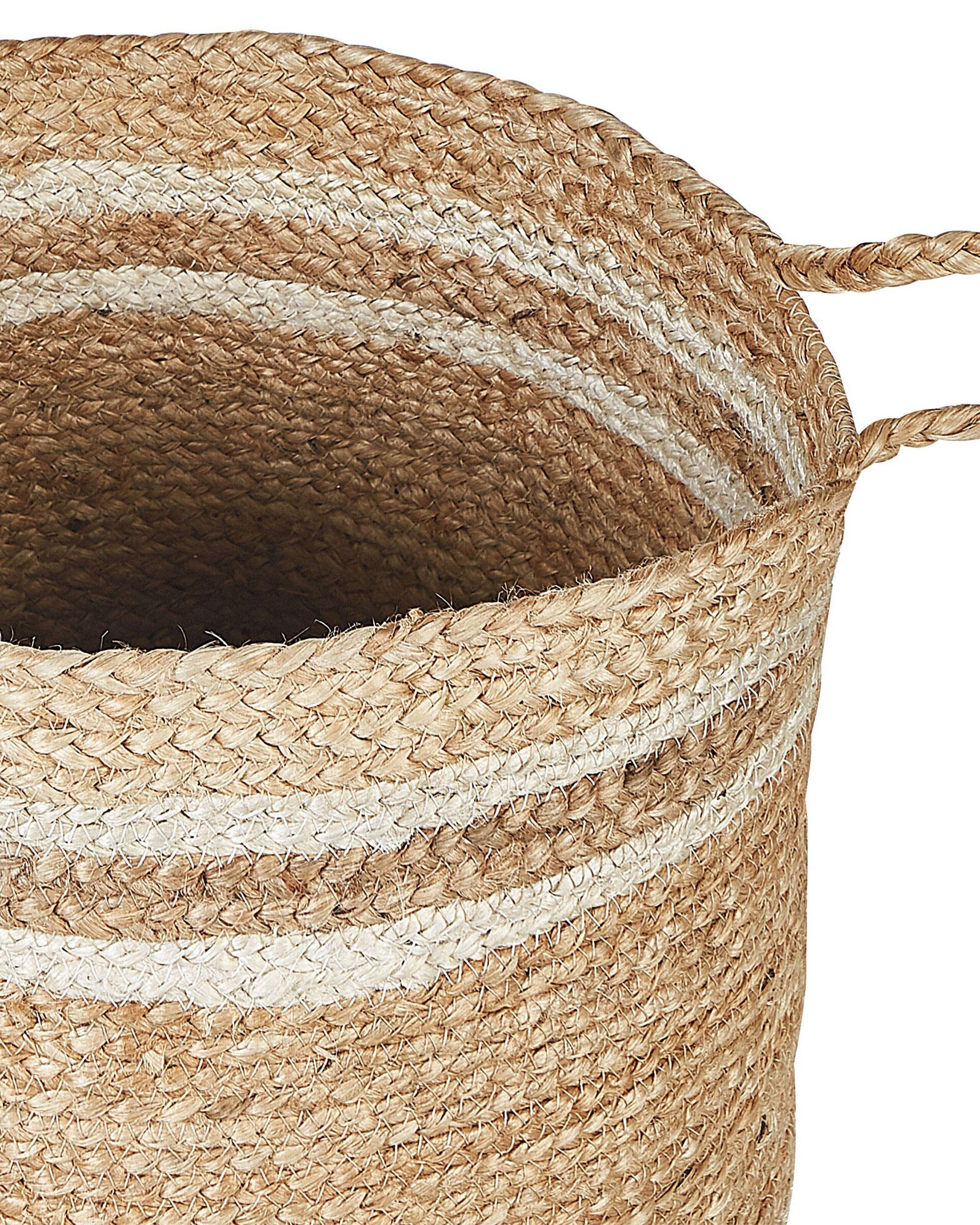 Beliani Set di 3 cestini en Iuta Boho ZHOB  