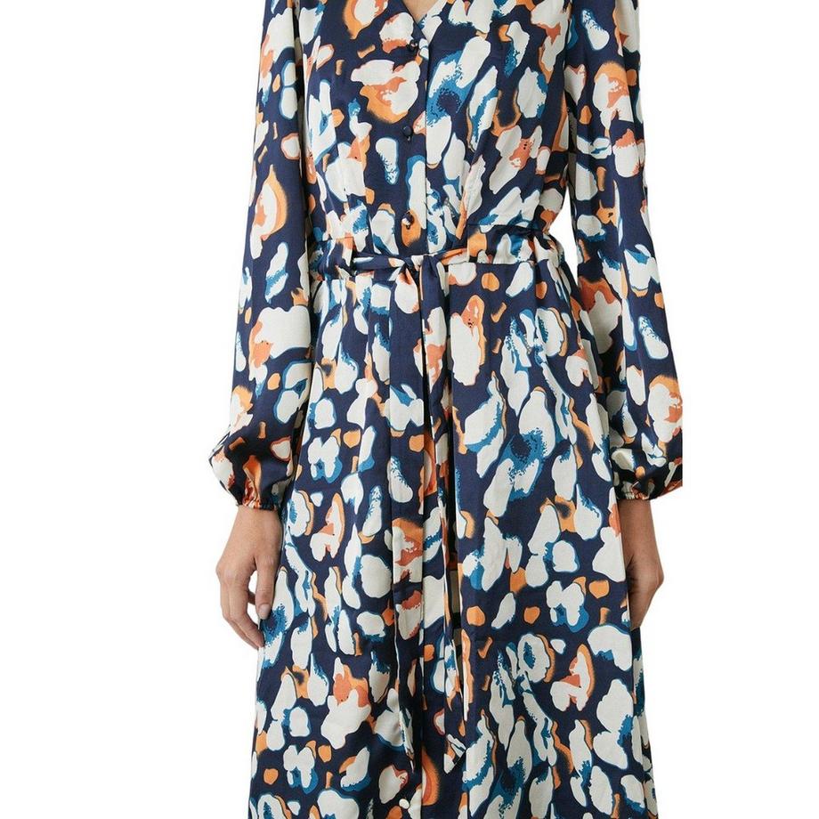 Principles Midikleid Knopfleiste  