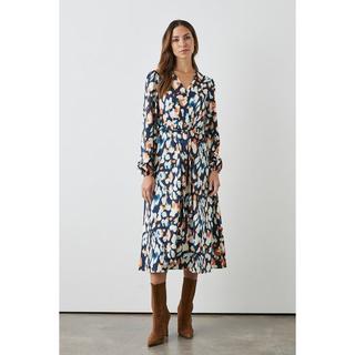 Principles Midikleid Knopfleiste  