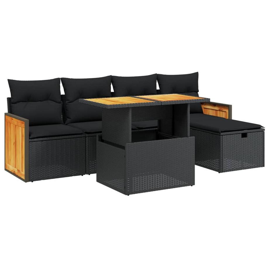 Ensemble de canapés de jardin rotin synthétique