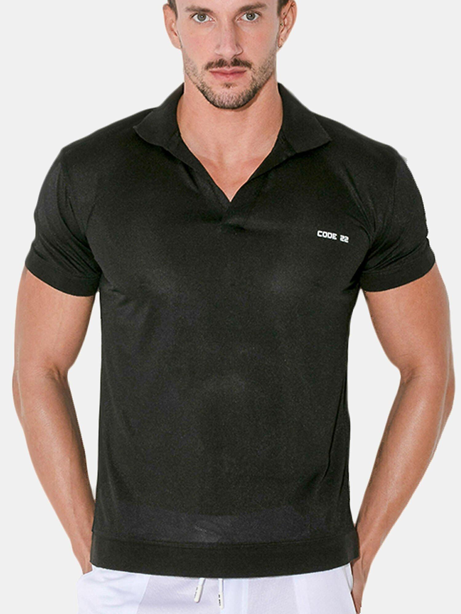 Image of Polo-shirt Vivid Herren Schwarz M