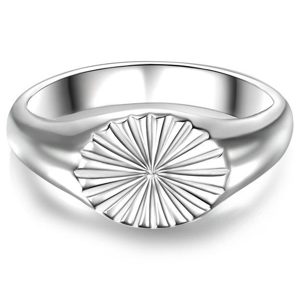 Image of Ring Geometrische Form Damen Silber 54