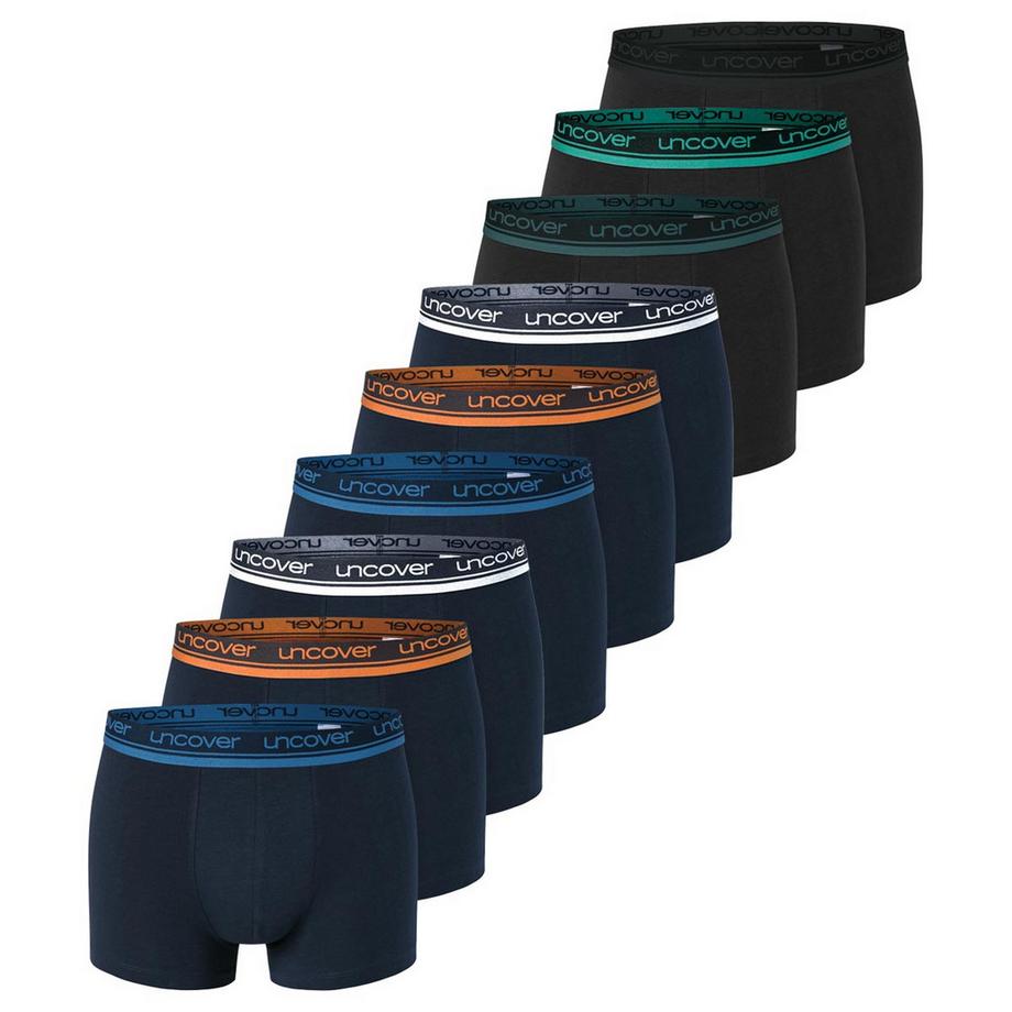 Uncover by Schiesser 9er Pack Baumwolle Retro Shorts  