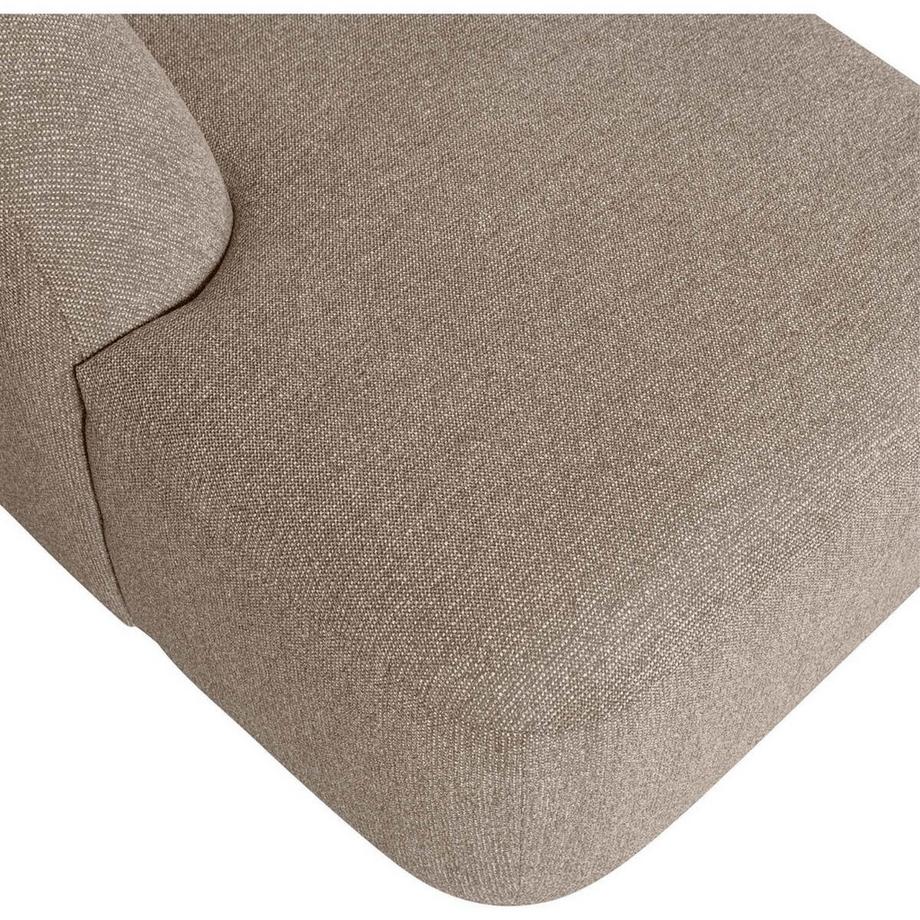 mutoni Canapé Sloping en U Chenille naturel chiné 339x225  