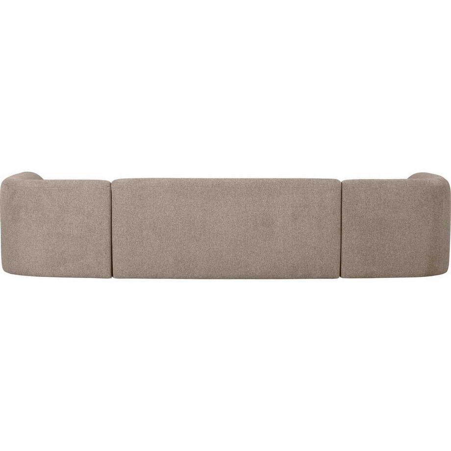mutoni Canapé Sloping en U Chenille naturel chiné 339x225  