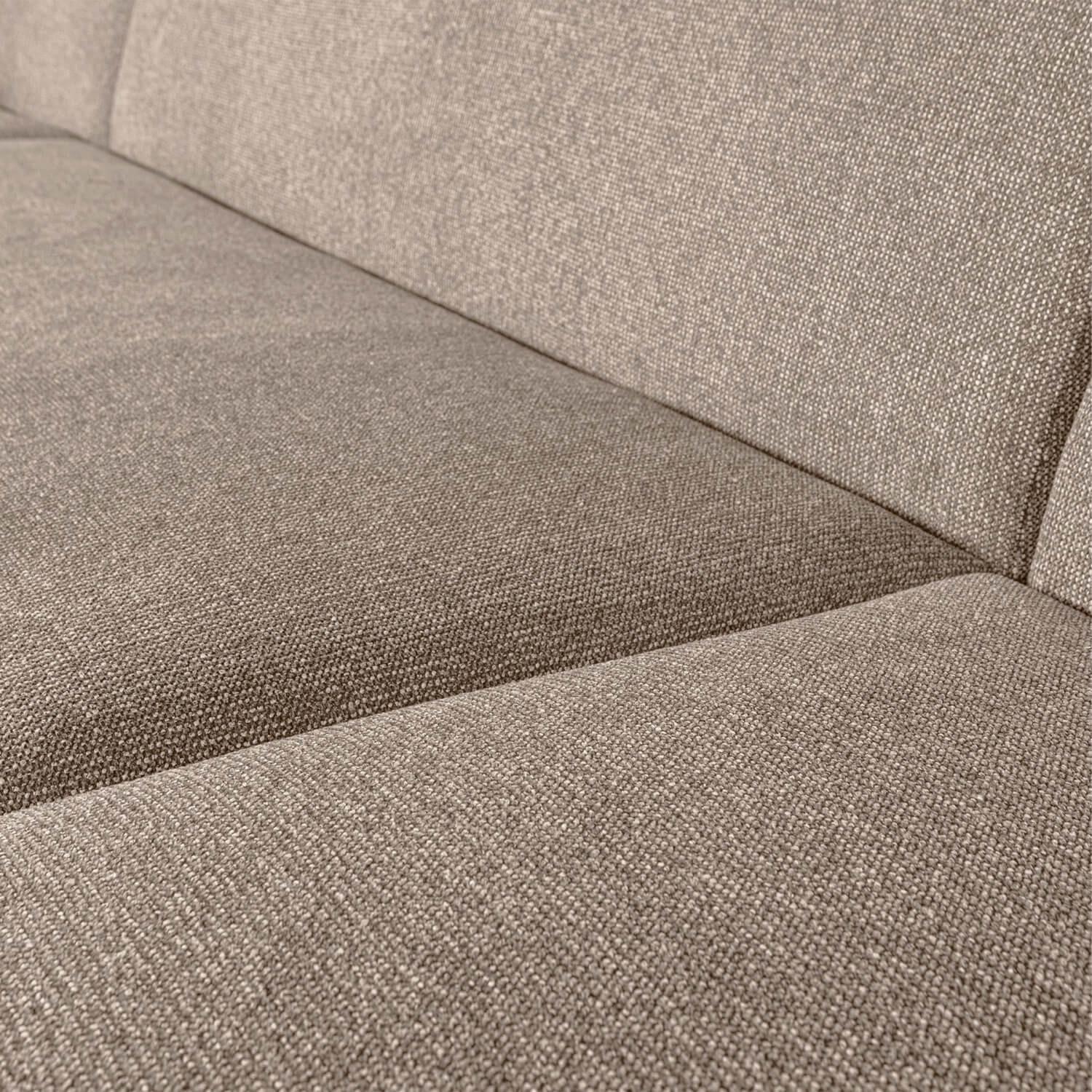 mutoni Sofa Sloping U-förmig Chenille natur meliert 339x225  