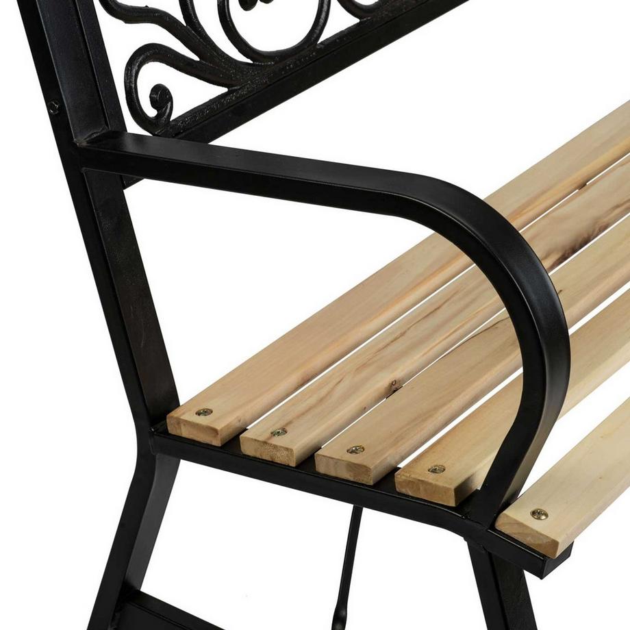 B2X Gartenbank mit Rückenlehne 122 x 88,5 x 55,5 cm Ivy Sofa  