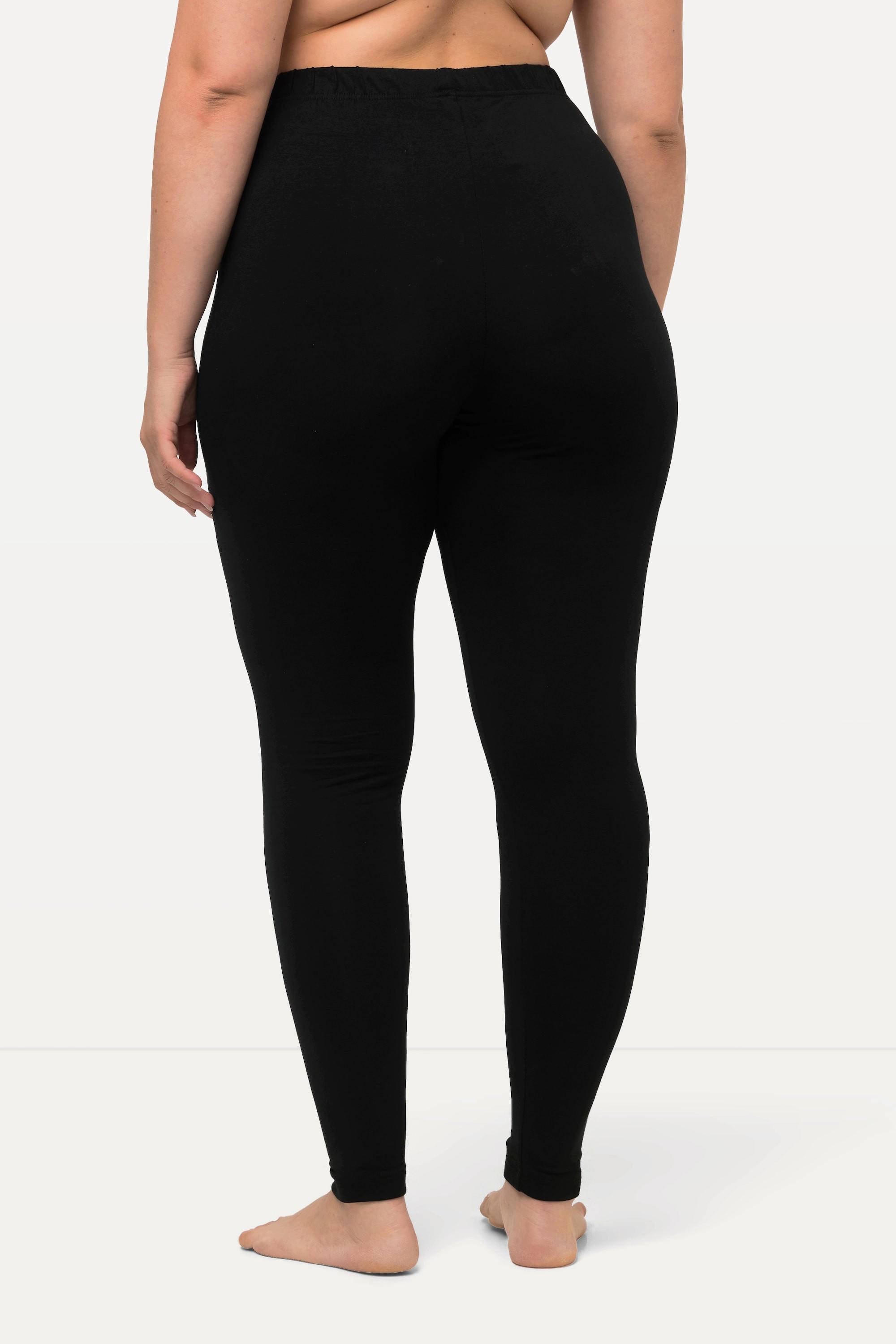 Ulla Popken  Leggings di cotone con cintura completamente elastica 