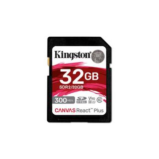 KINGSTON TECHNOLOGY  Kingston Technology 32GB Canvas React Plus SDHC UHS-II 300R/260W U3 V90 for Full HD/4K/8K 