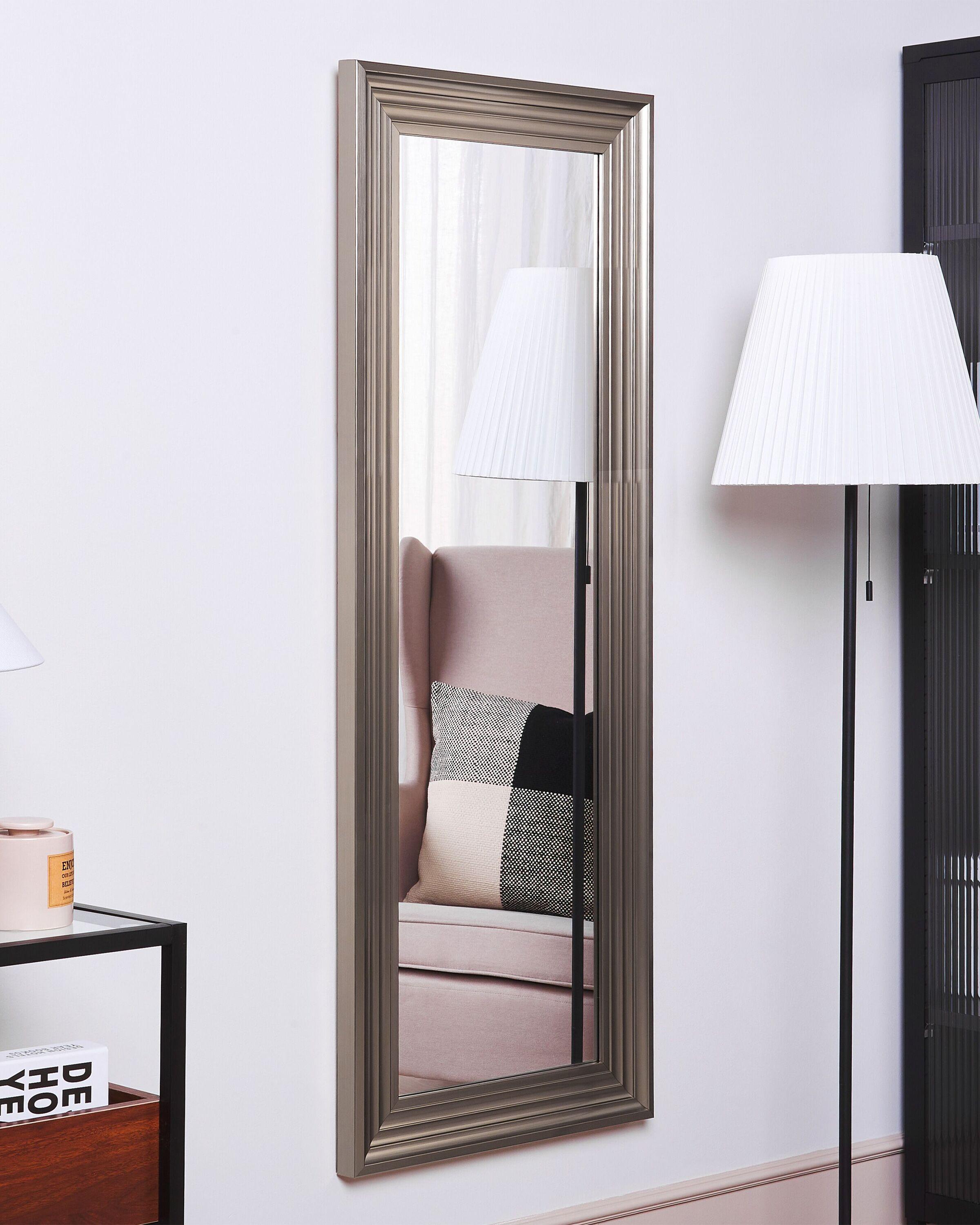 Beliani Miroir en Matière synthétique Moderne CHATAIN  