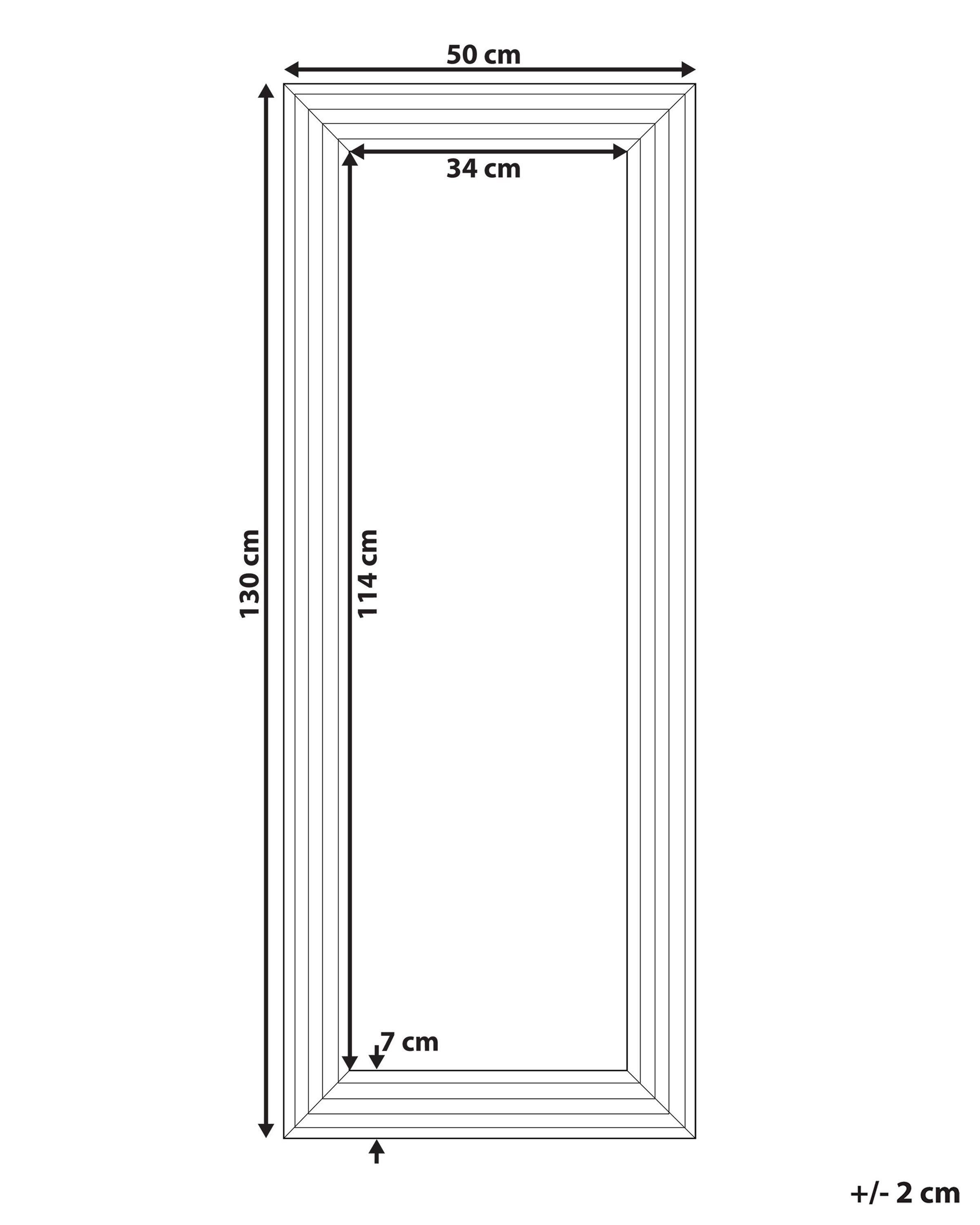 Beliani Miroir en Matière synthétique Moderne CHATAIN  