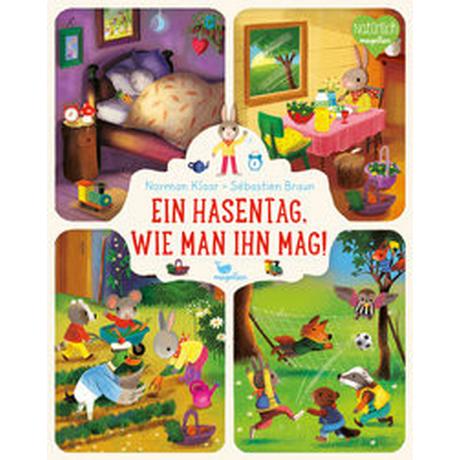 Ein Hasentag, wie man ihn mag! Klaar, Norman; Braun, Sébastien (Illustrationen) Gebundene Ausgabe 