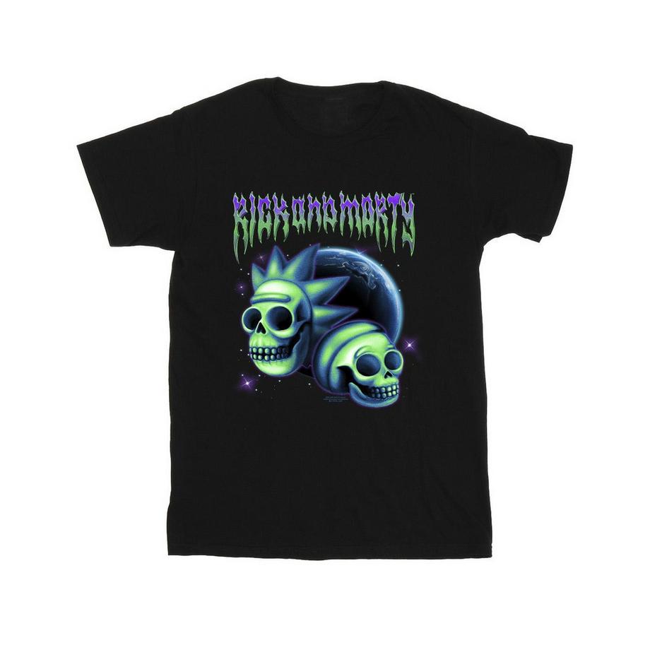 Rick And Morty Rick and Morty Totenkopf Grafik T-Shirt  