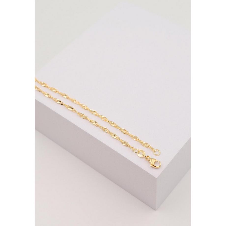 MUAU Schmuck  Collier Singapur Gelbgold 750, 2.4mm, 45cm 