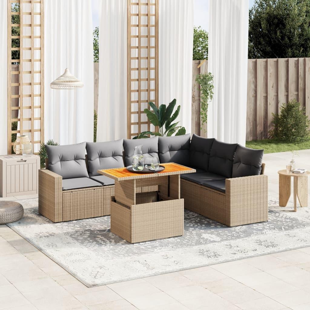 VidaXL Garten sofagarnitur poly-rattan  