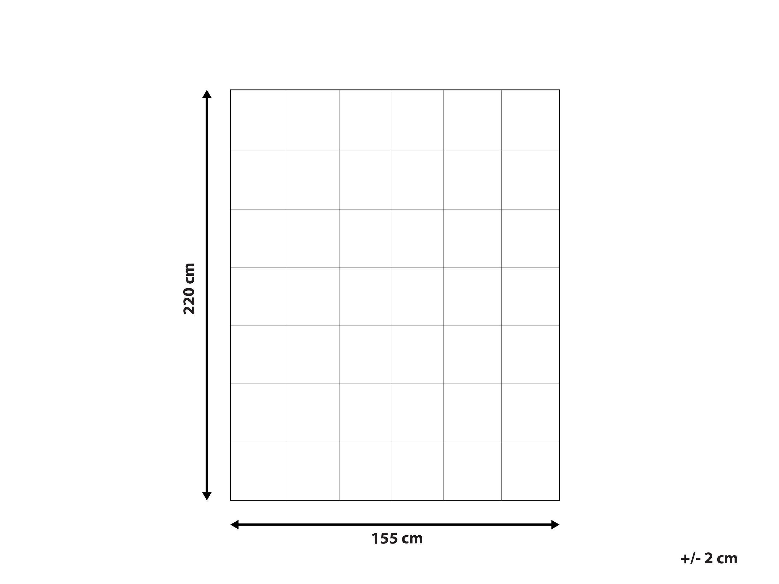 Beliani Couette double épaisseur toutes saisons en Coton ciré SERRATO  