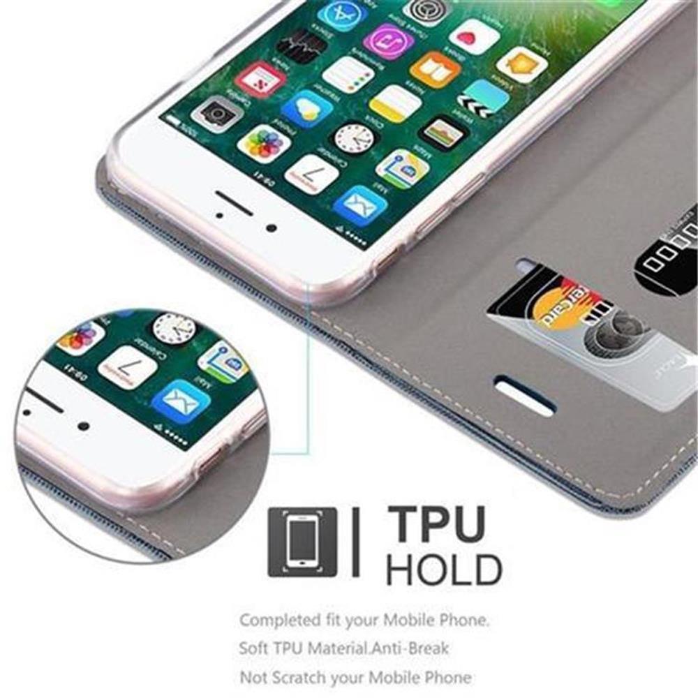 Cadorabo  Housse compatible avec Apple iPhone 7 / 7S / 8 / SE 2020 - Coque de protection avec fermeture magnétique, fonction de support et compartiment pour carte 