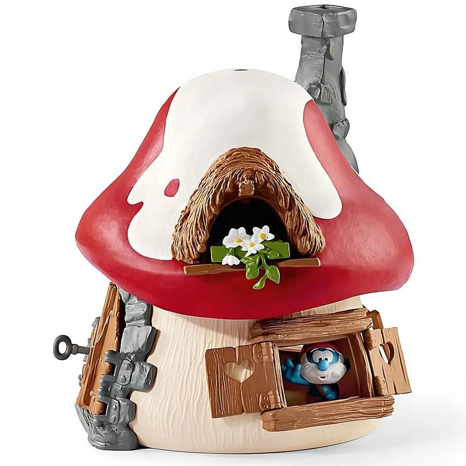 Schleich  Die Schlümpfe Schlumpf Haus mit 2 Figuren 