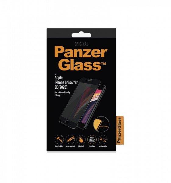 PanzerGlass  Displayschutz Case Friendly Privacy iPhone 6/6S/7/8/SE 2020 