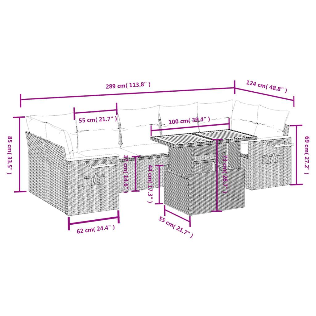 VidaXL Garten sofagarnitur poly-rattan  