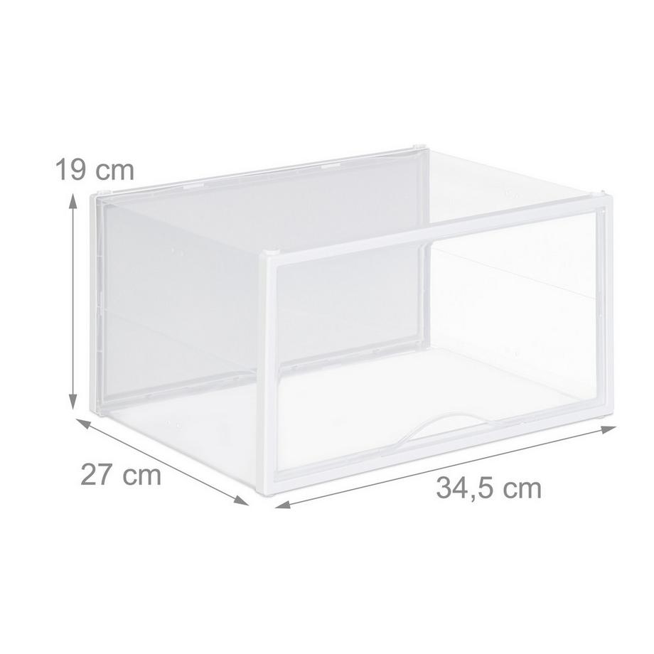 Northix Transparente Schuhkartons, 6er-Pack  