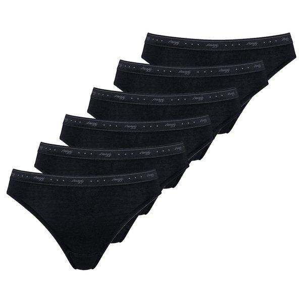 Image of 6er Pack 247 100 - Tai-slip Damen Schwarz M