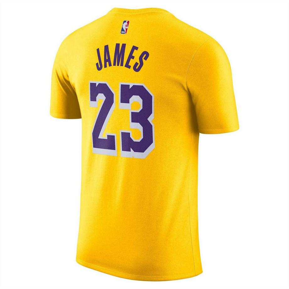 NIKE T-Shirt NBA Lakers James 23 Manches Courtes  