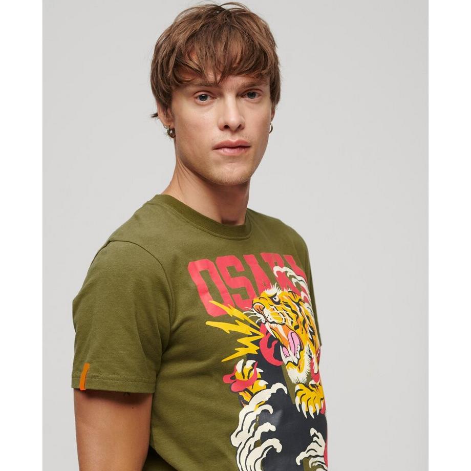 Superdry Osaka Tiger T-Shirt Grafica  