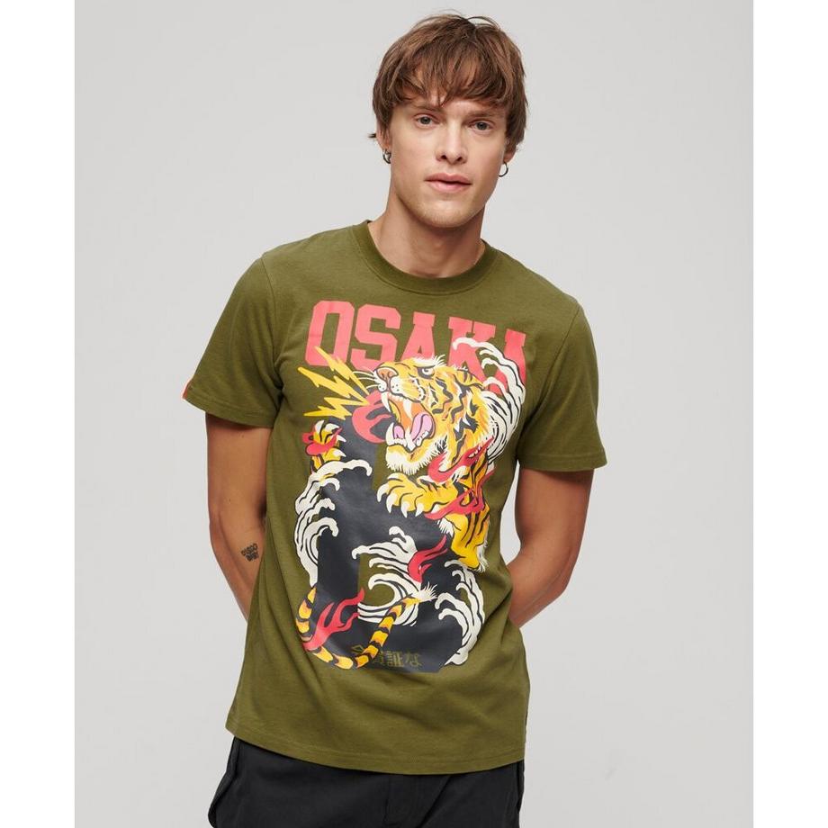 Superdry Osaka Tiger T-Shirt Grafica  