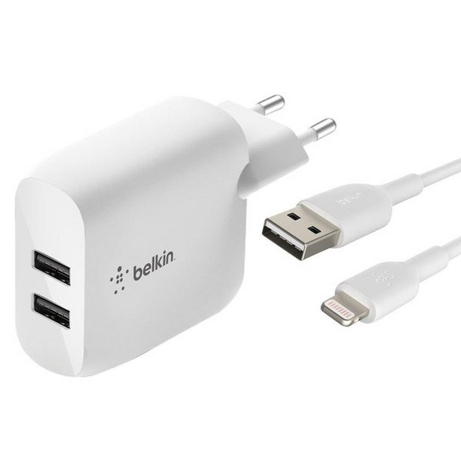 24W Netzteil + Lightning Kabel Belkin