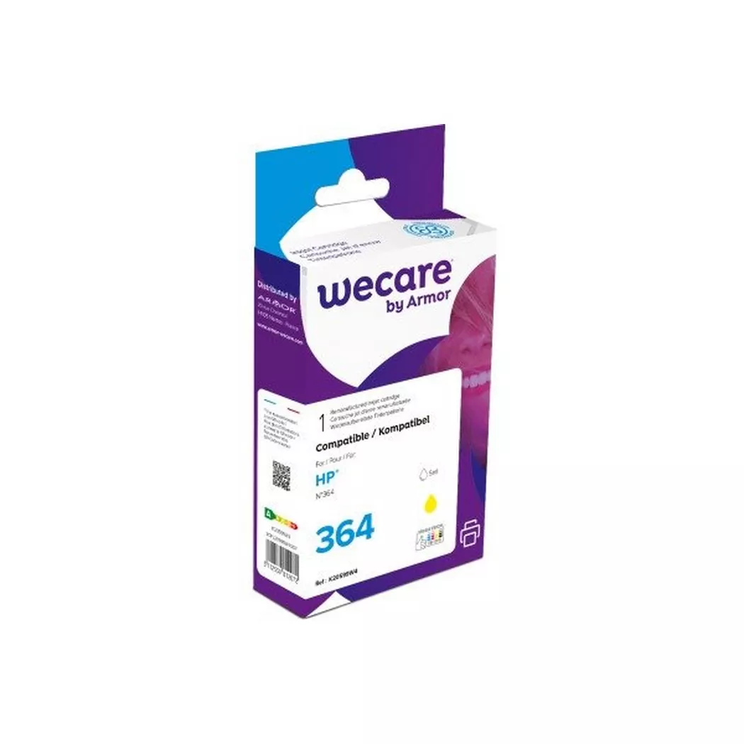 wecare -  Tinte 364 rebuilt yellow CB320EEWE z.HP PhotoSmart D5460 5ml, One Size
