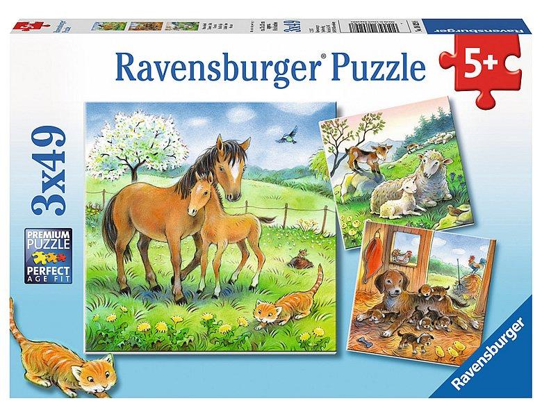 Ravensburger  Puzzle Kuschelzeit (3x49) 