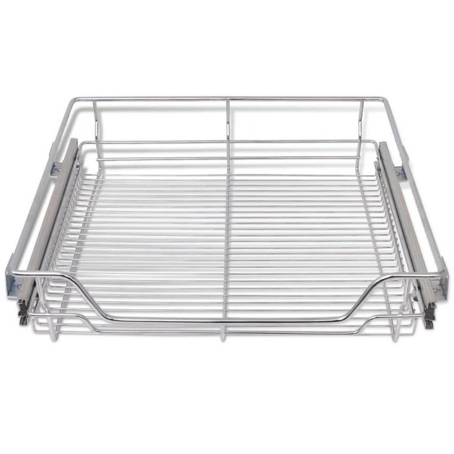 VidaXL Panier en treillis métallique 2 pcs métal  