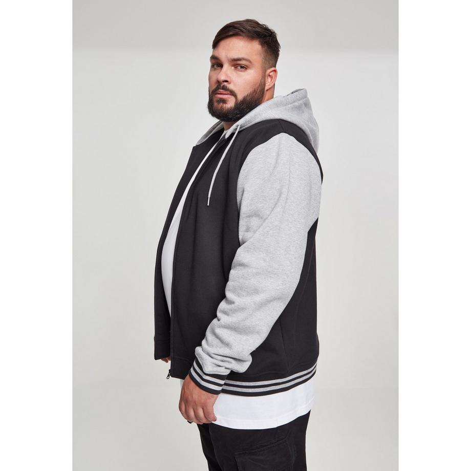 URBAN CLASSICS Classic 2-Tone Zip Kapuzenpullover Grosse Grössen  