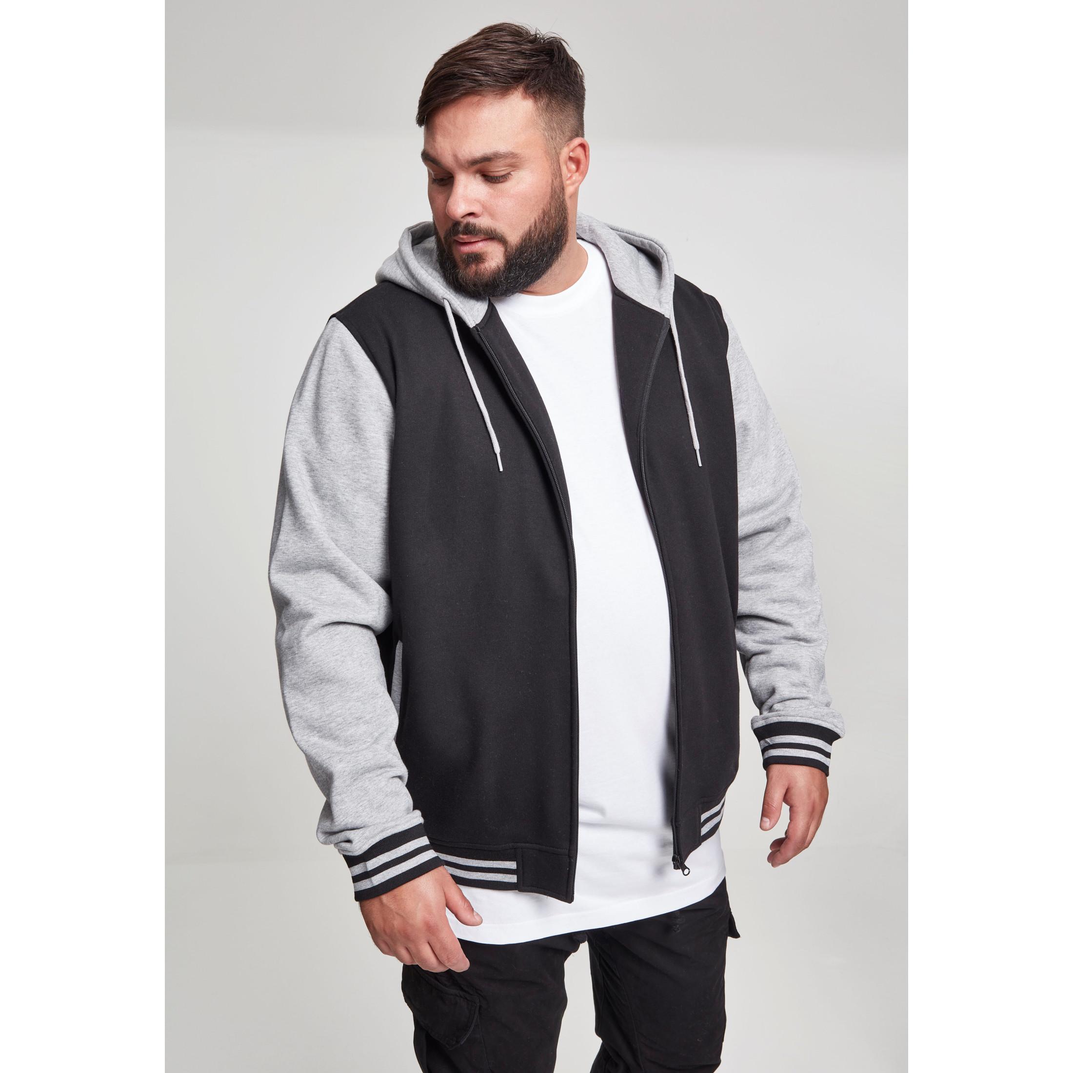 Image of Kapuzenpullover Große Größen Classic 2-tone Zip Herren XXXL