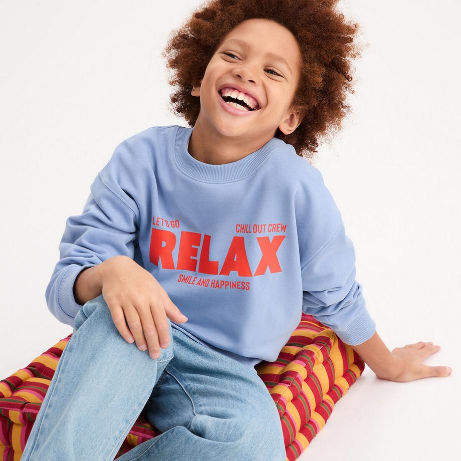 Sweat col rond en molleton