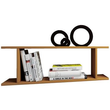 Holzregal hängend | platzsparendes Regal | Maße:  H. 28 x B. 80 x T. 20 cm | Elegantes Regal hängend | Aufbewahrungsregal | Bücherregal | Wandboard -