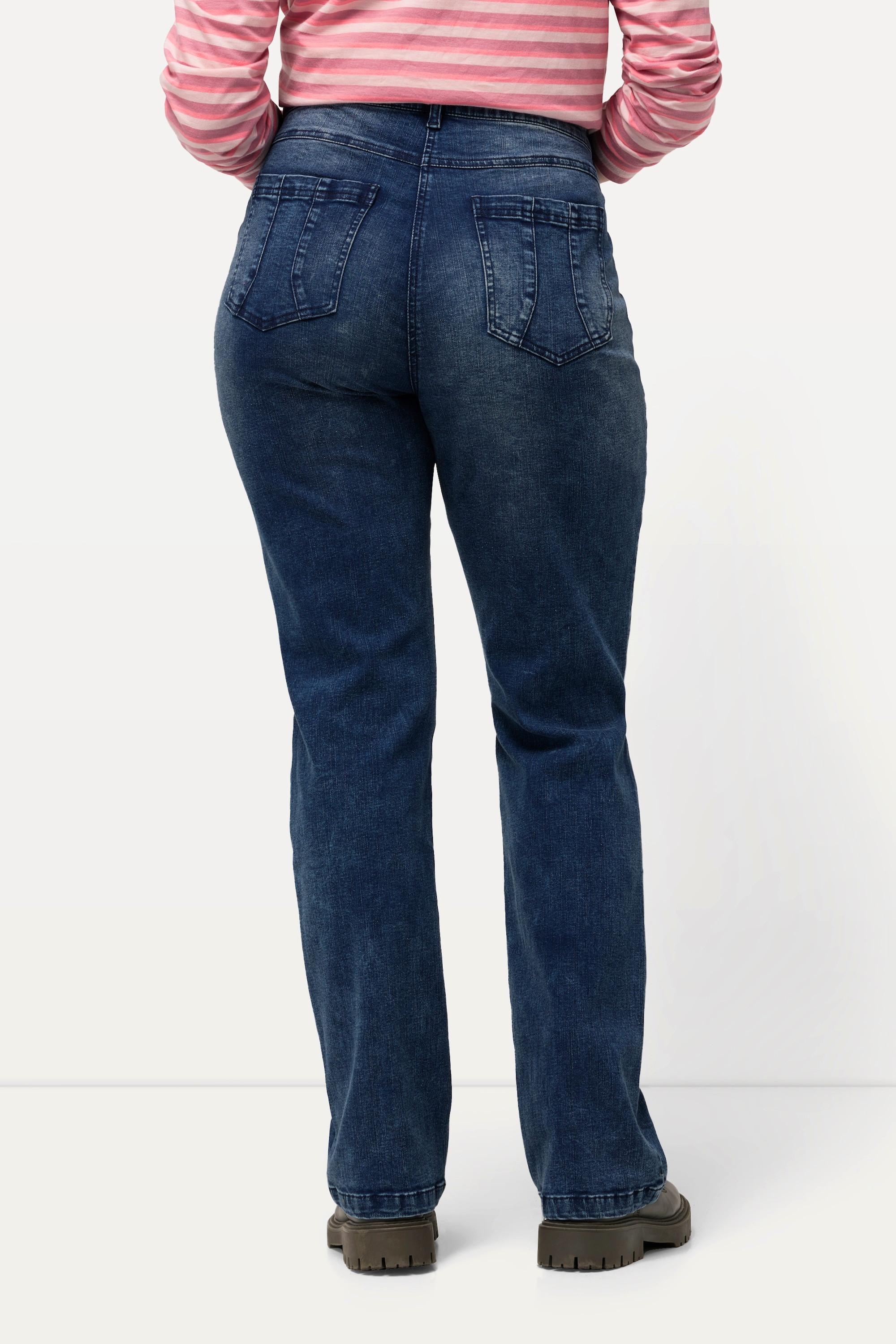 Ulla Popken  Jean Mandy, coupe 5 poches, jambe large 